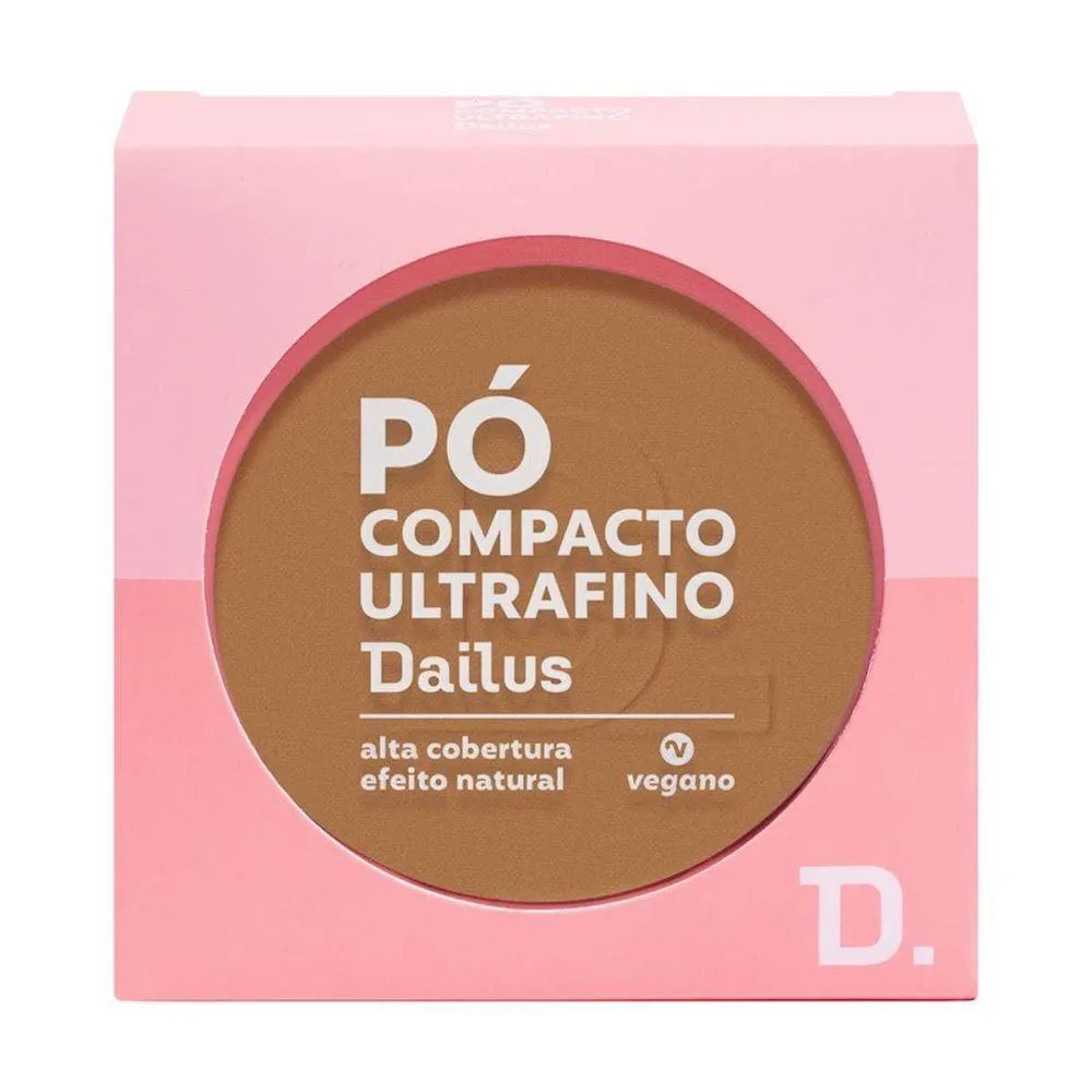 Pó COMPACTO ULTRAFINO 9G DAILUS ACABAMENTO SUAVE E CONTROLE DE BRILHO D9 ESCURO