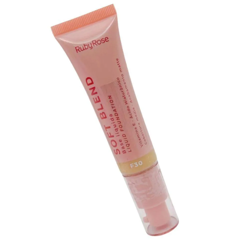 RUBY ROSE BASE LíQUIDA SOFT BLEND 30ML F30 - ALTA QUALIDADE!