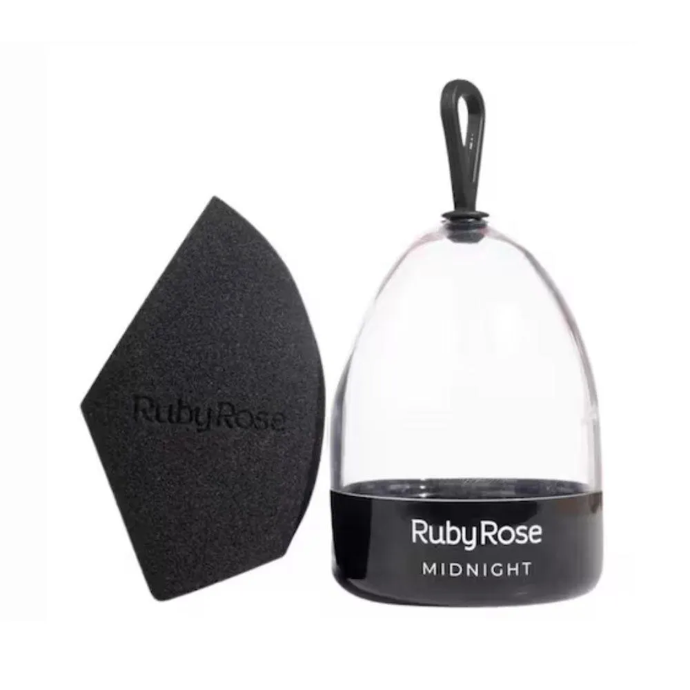 RUBY ROSE ESPONJA DE MAQUIAGEM MIDNIGHT HBS05 - DESIGN RESISTENTE