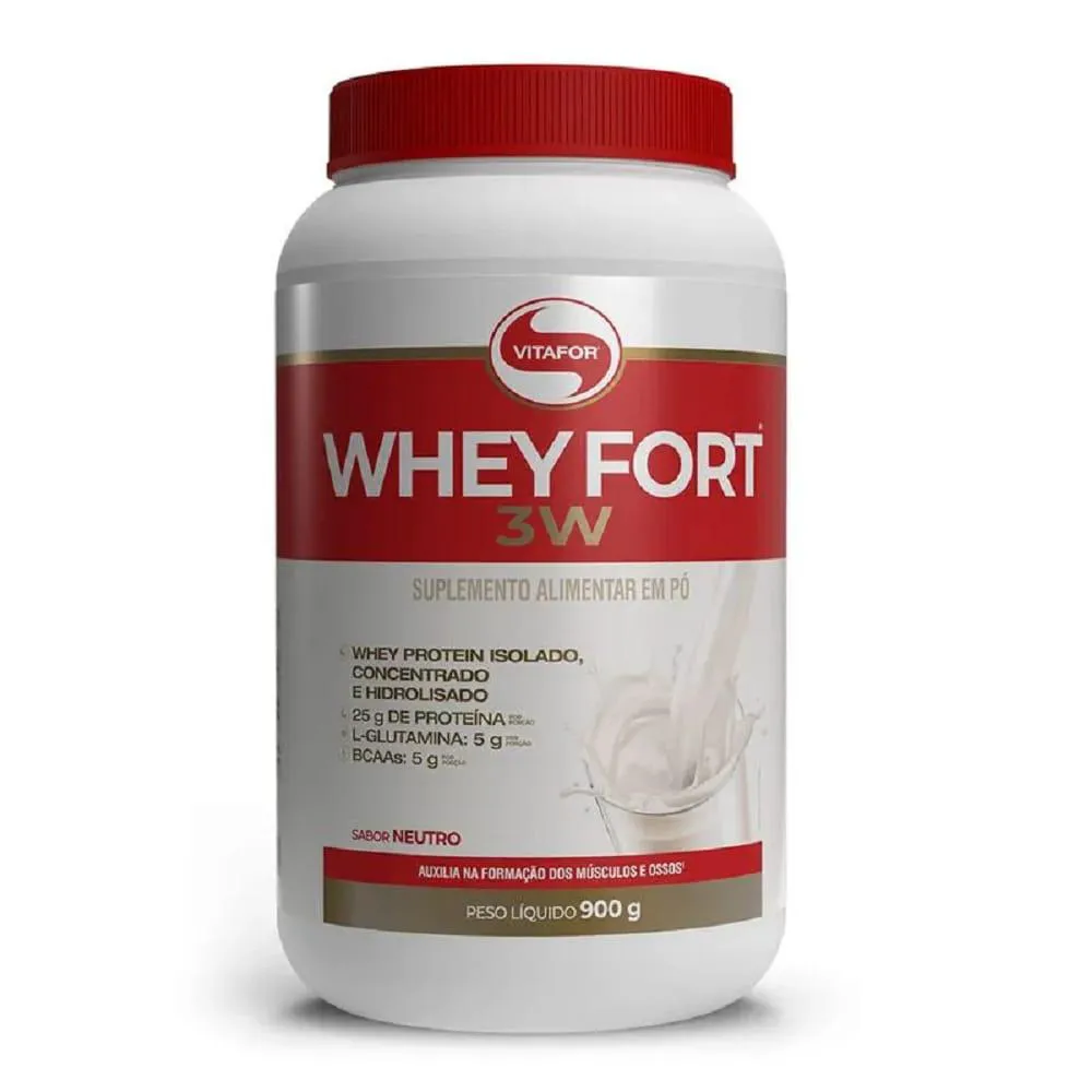 WHEY FORT (900G) NEUTRO - VITAFOR