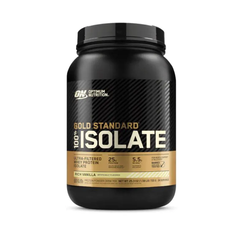 WHEY GOLD ISOLATE (720G) - BAUNILHA - OPTIMUM NUTRITION