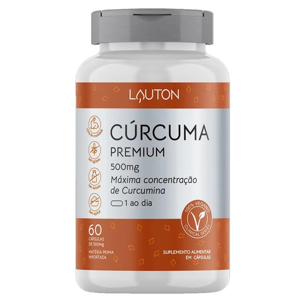 CúRCUMA PREMIUM ANTI-INFLAMATóRIO CURCUMINA 60 CAPS - LAUTON