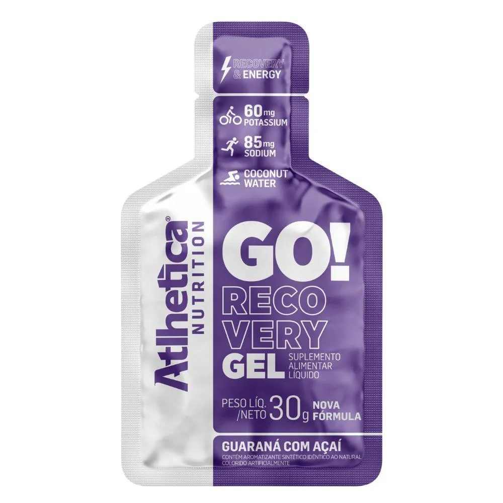 GO RECOVERY GEL REPOSITOR 10 SACHE GUARANA ACAI - ATLHETICA