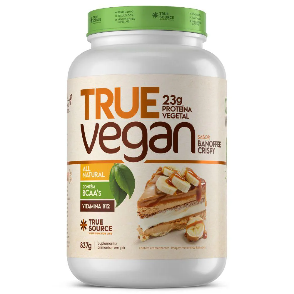TRUE VEGAN PROTEINA VEGETAL BANOFFEE CRISPY 837G TRUE SOURCE