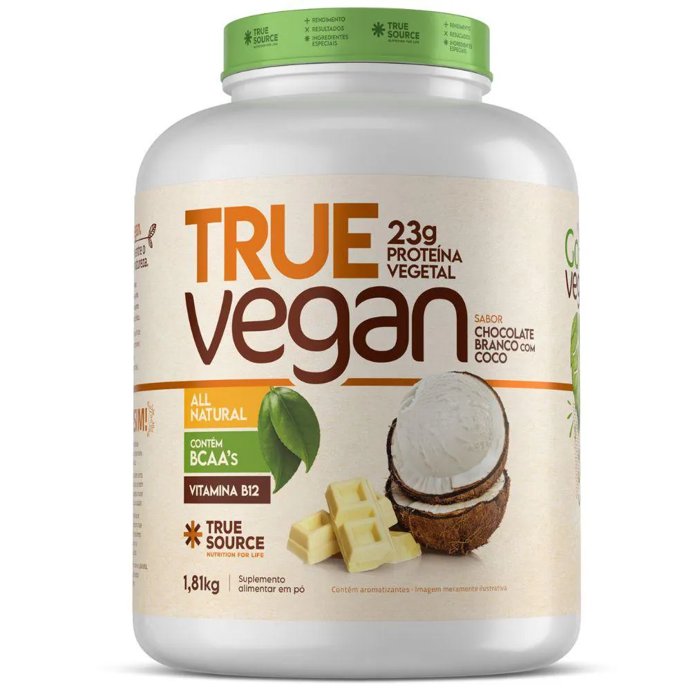 TRUE VEGAN PROTEINA VEGETAL CHOCOLATE COCO 1.8KG TRUE SOURCE