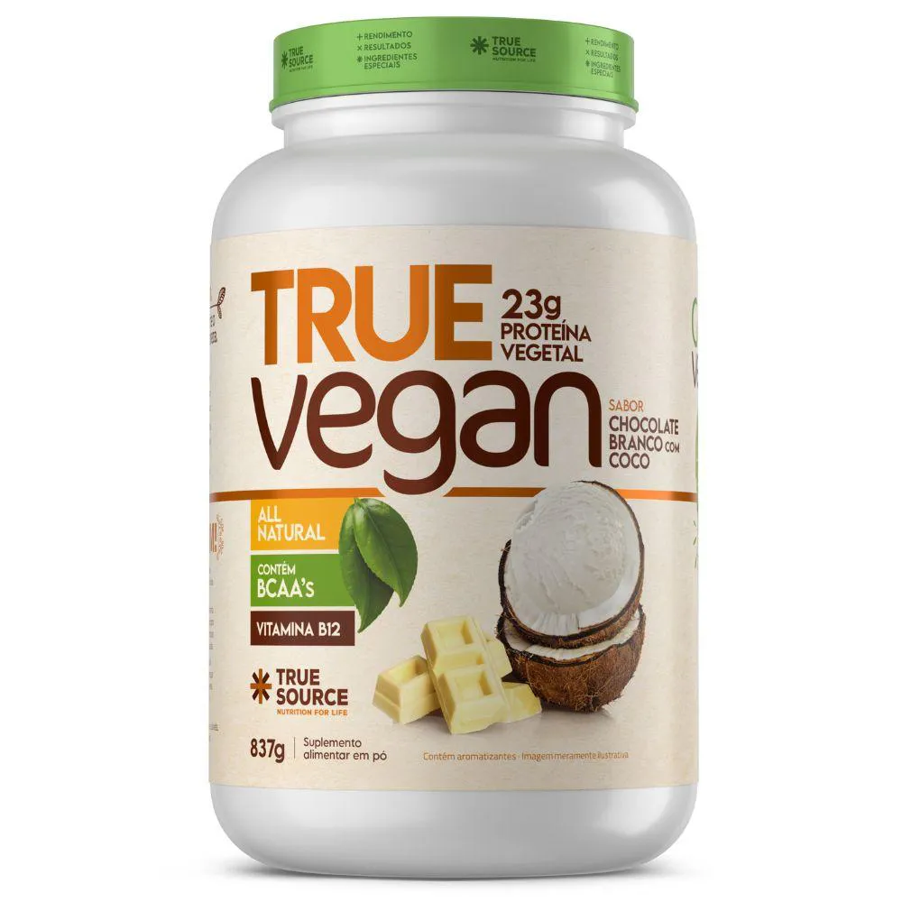 TRUE VEGAN PROTEINA VEGETAL CHOCOLATE COCO 837G TRUE SOURCE