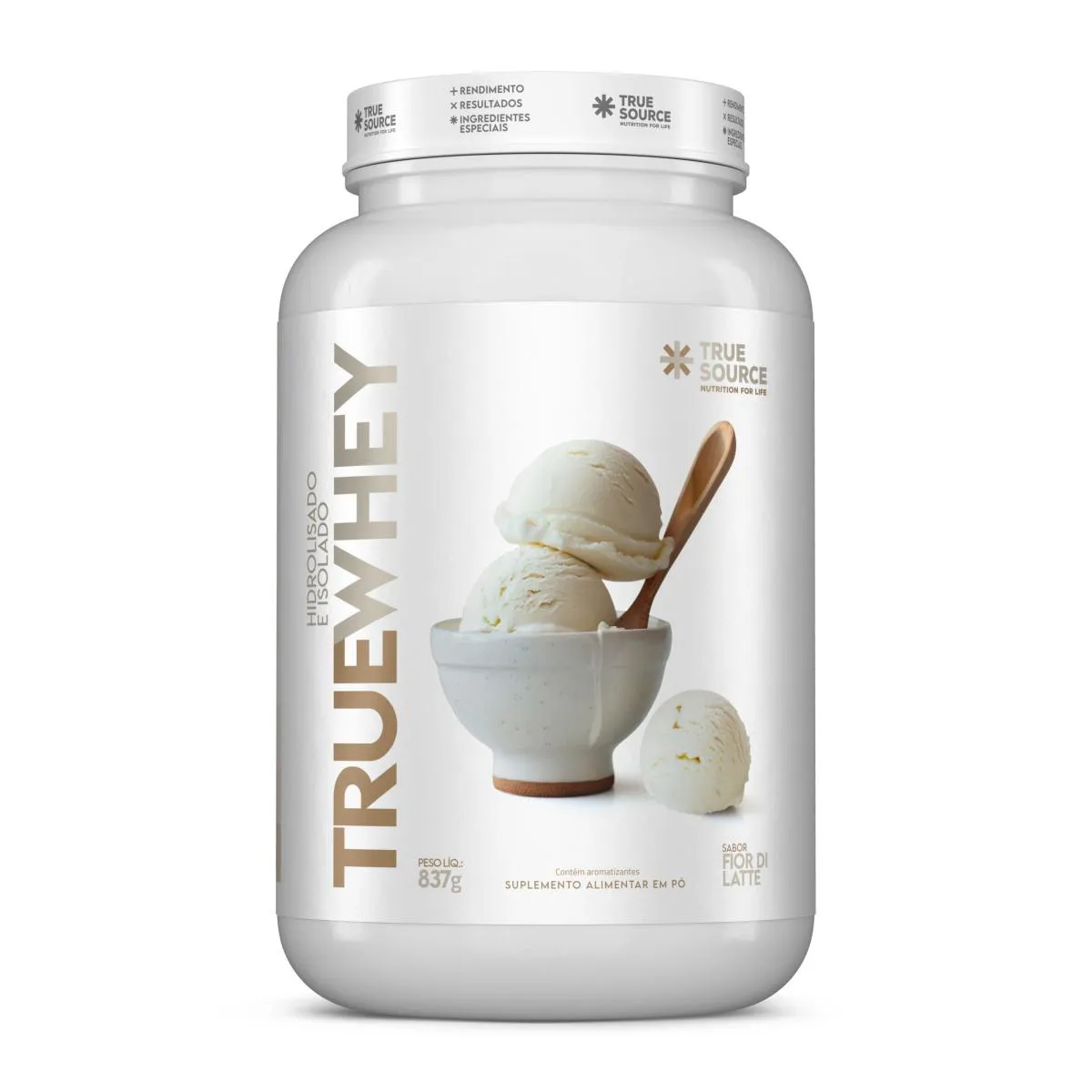 TRUE WHEY PROTEIN ISOLADO FIOR DI LATTE 837G - TRUE SOURCE