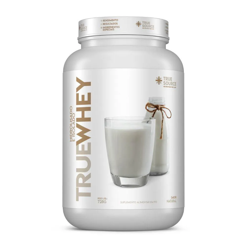 TRUE WHEY PROTEIN ISOLADO NEUTRO SEM SABOR 728G TRUE SOURCE