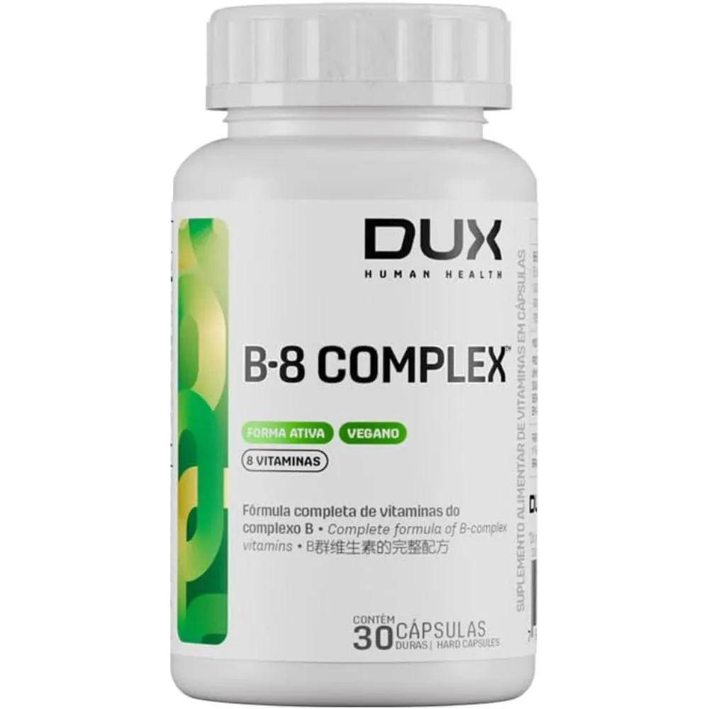 VITAMINA B COMPLEXO B 8 VITAMINAS 30 CAPS - DUX