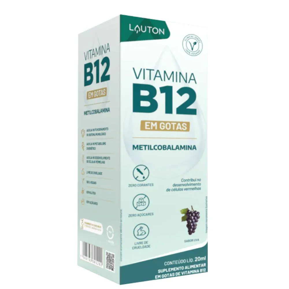 VITAMINA B12 PREMIUM 20ML GOTAS UVA - LAUTON