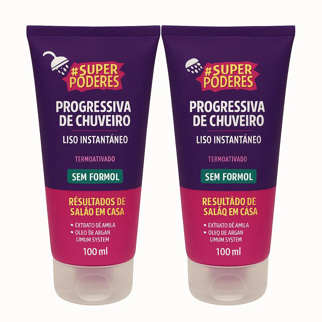 KIT PROGRESSIVA DE CHUVEIRO SUPER PODERES - 2 UN ANTI FRIZZ