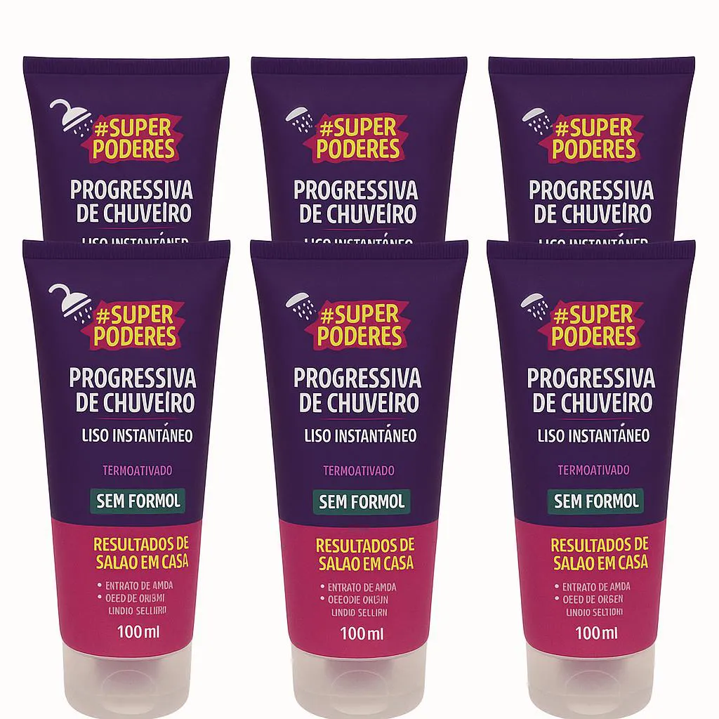 KIT PROGRESSIVA DE CHUVEIRO SUPER PODERES - 6 UN ANTI FRIZZ
