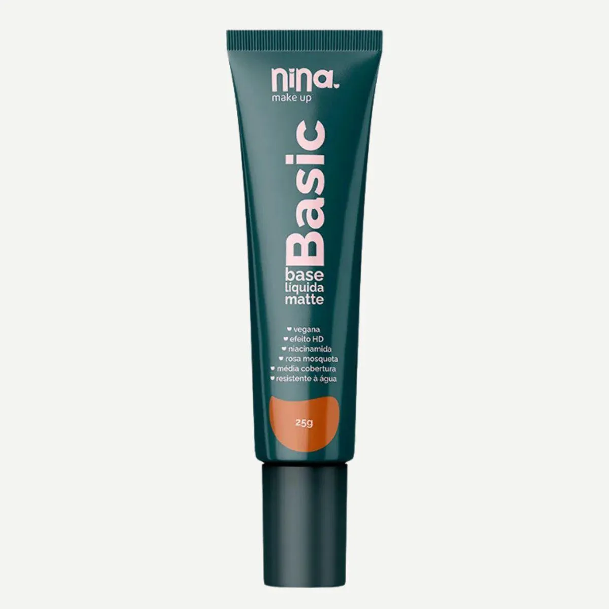 BASE LíQUIDA BASIC MATTE COR 06 - NINA MAKEUP 25G