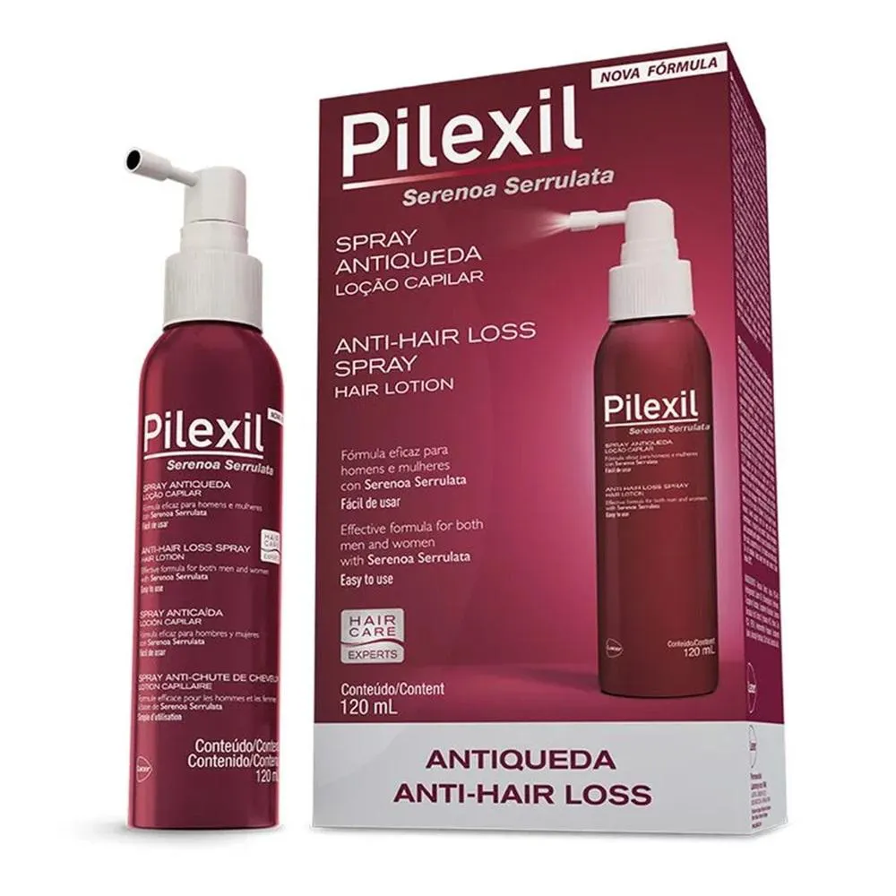 LOçãO CAPILAR ANTIQUEDA PILEXIL SPRAY 120ML - PILEXIL