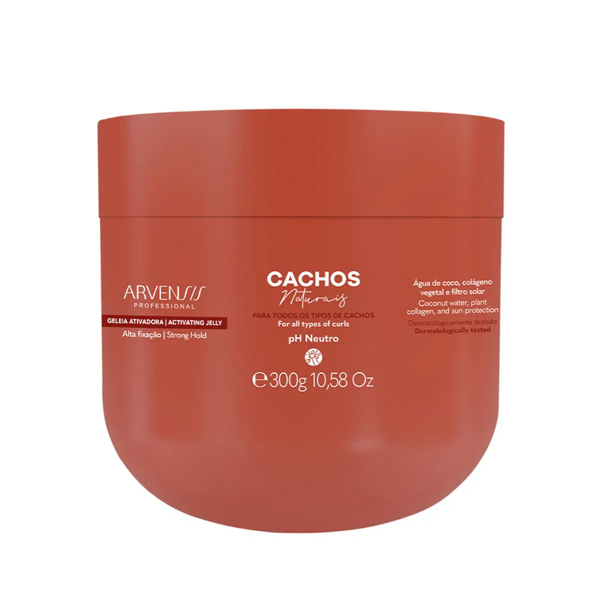 Gelatina Ativadora de Cachos Arvensis Cachos Naturais Fixação Forte 300g