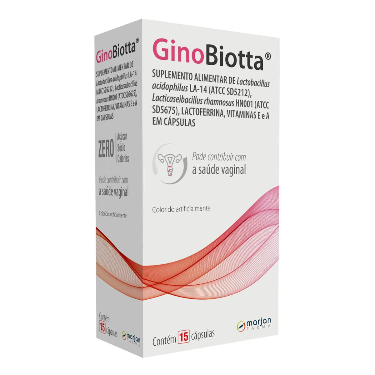 Suplemento Alimentar GinoBiotta 15 cápsulas 