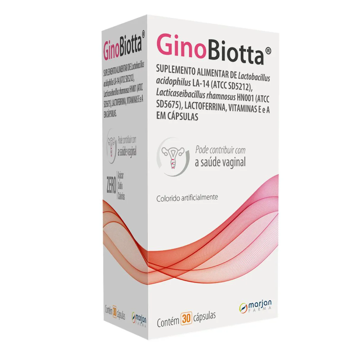 Suplemento Alimentar GinoBiotta 30 cápsulas 