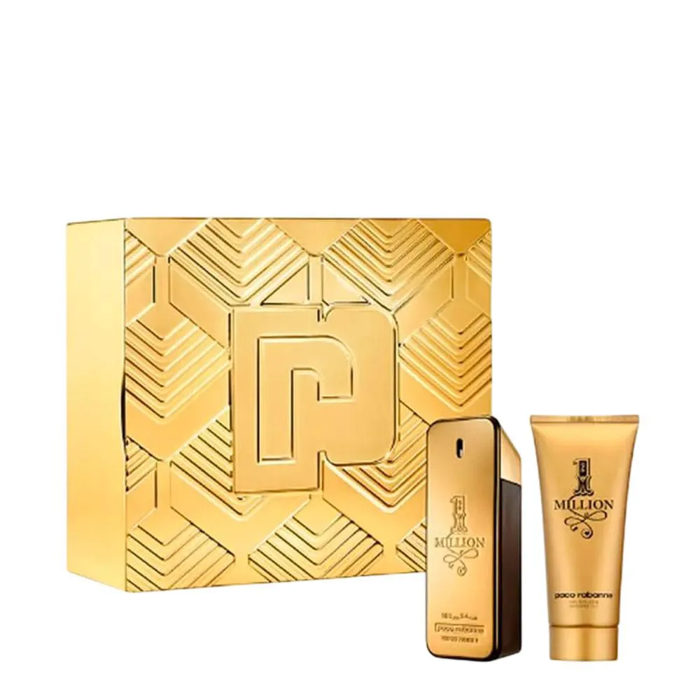 KIT RABANNE 1 MILLION GOLD MASCULINO - EDP 100ML + SHOWER GEL 100ML