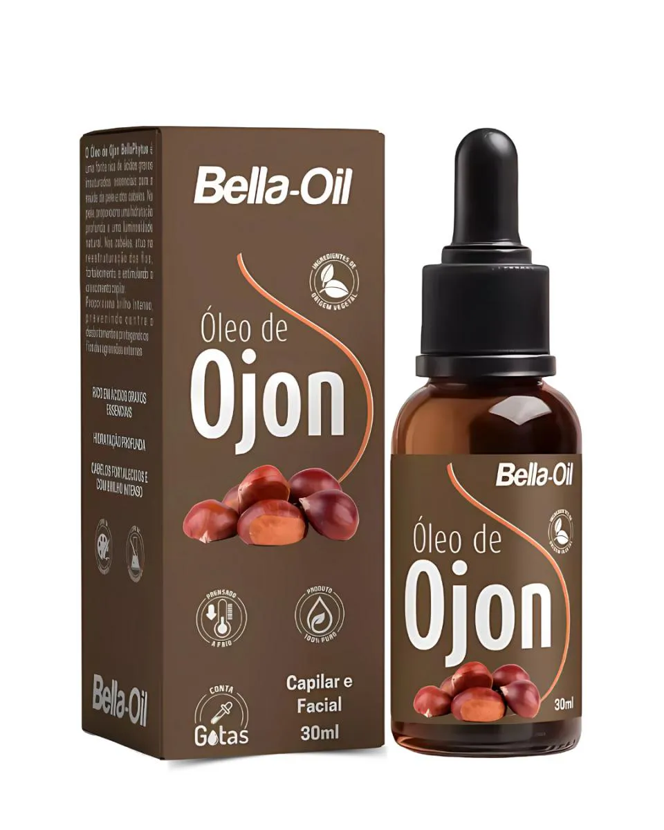 ÓLEO DE OJON CAPILAR E FACIAL 100% PURO 30ML BELLAPHYTUS