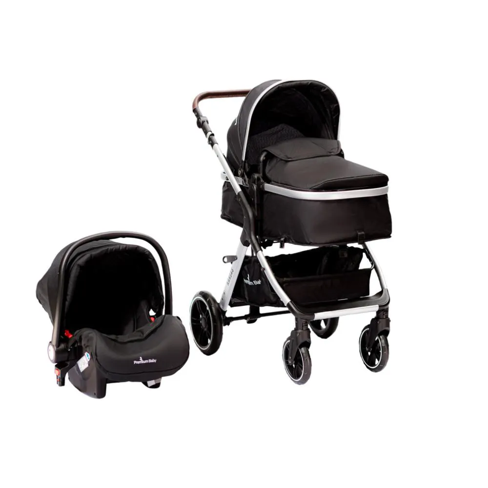 CARRINHO DE BEBê TRAVEL SYSTEM PREMIUM BABY KANSAS PRATA U