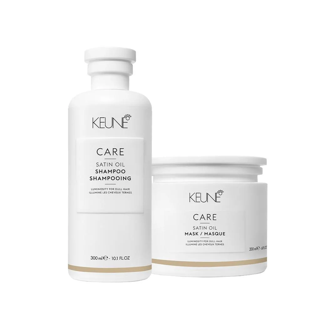 KIT KEUNE SATIN OIL SHAMPOO MASK (2 PRODUTOS)