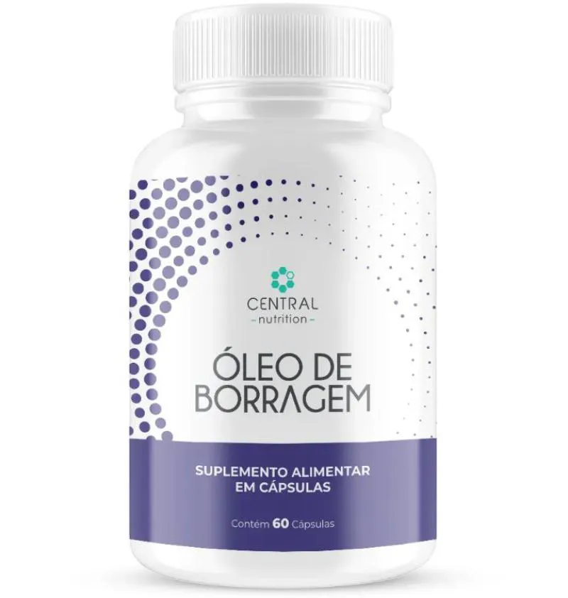 ÓLEO DE BORRAGEM 500MG - POTE COM 60 SOFTCAPS