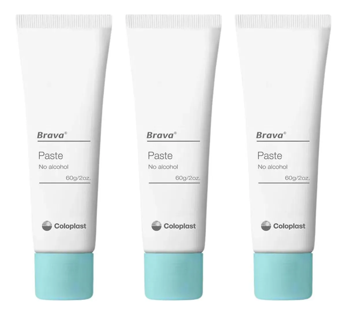 BRAVA PASTA COLOPLAST PARA ESTOMIA 60G KIT 3 UNIDADES