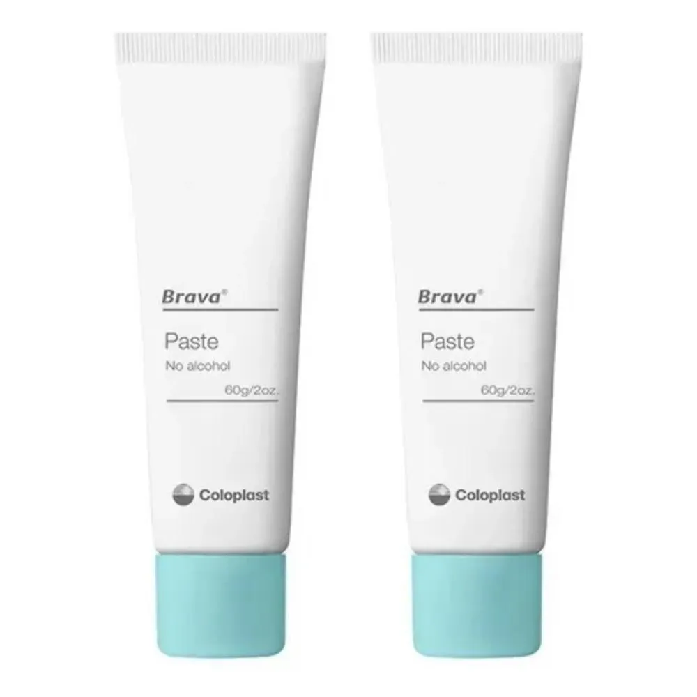BRAVA PASTA COLOPLAST PARA ESTOMIA 60G KIT 2 UNIDADES