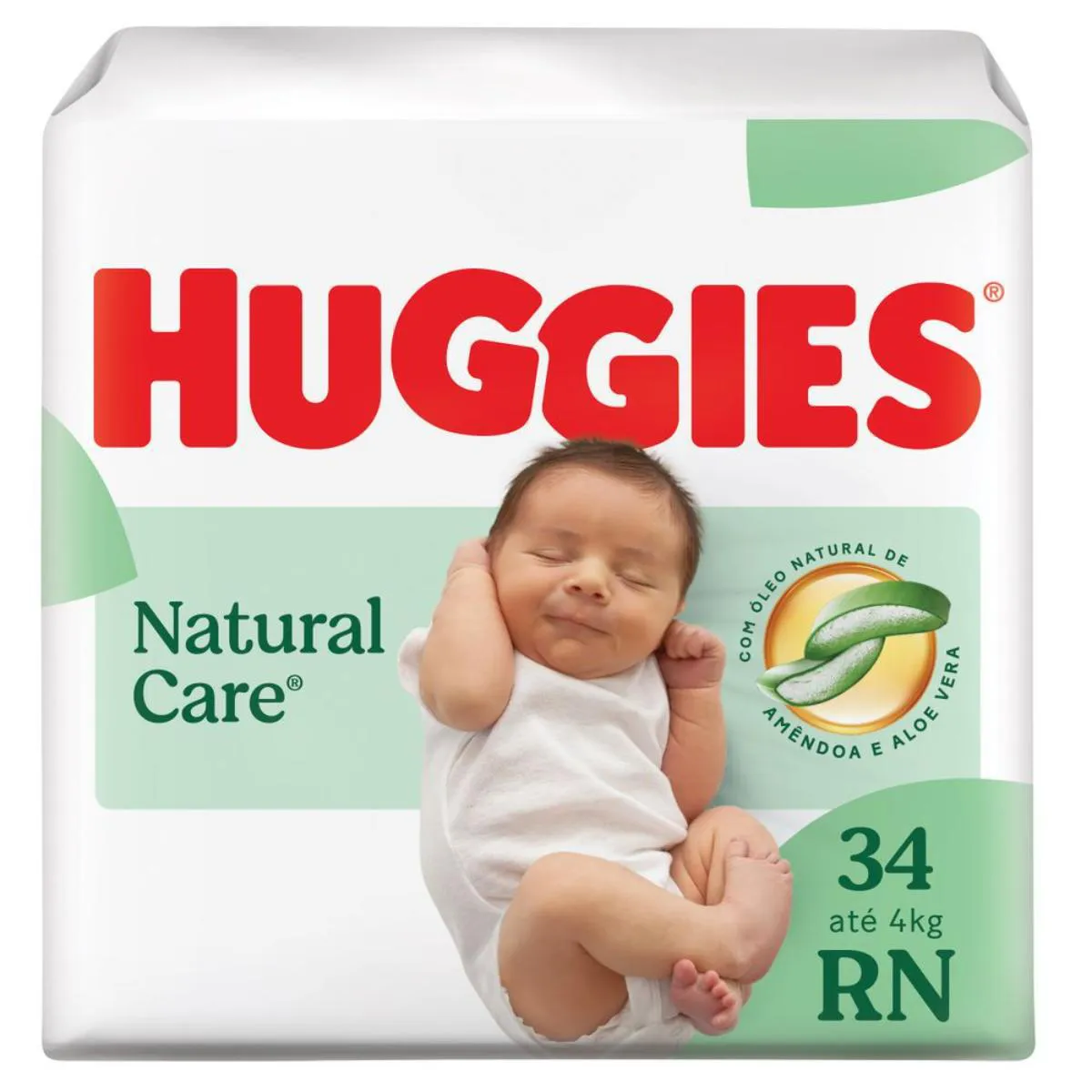 Fralda Huggies Natural Care Disney Baby RN 34 unidades 