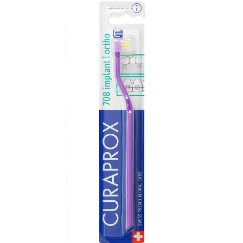 ESCOVA DE DENTE CS 708 IMPLANT AMARELO/ROXO