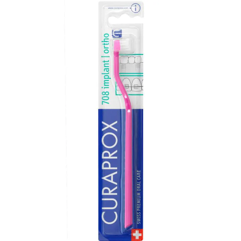 ESCOVA DE DENTE CS 708 IMPLANT BRANCO/ROSA