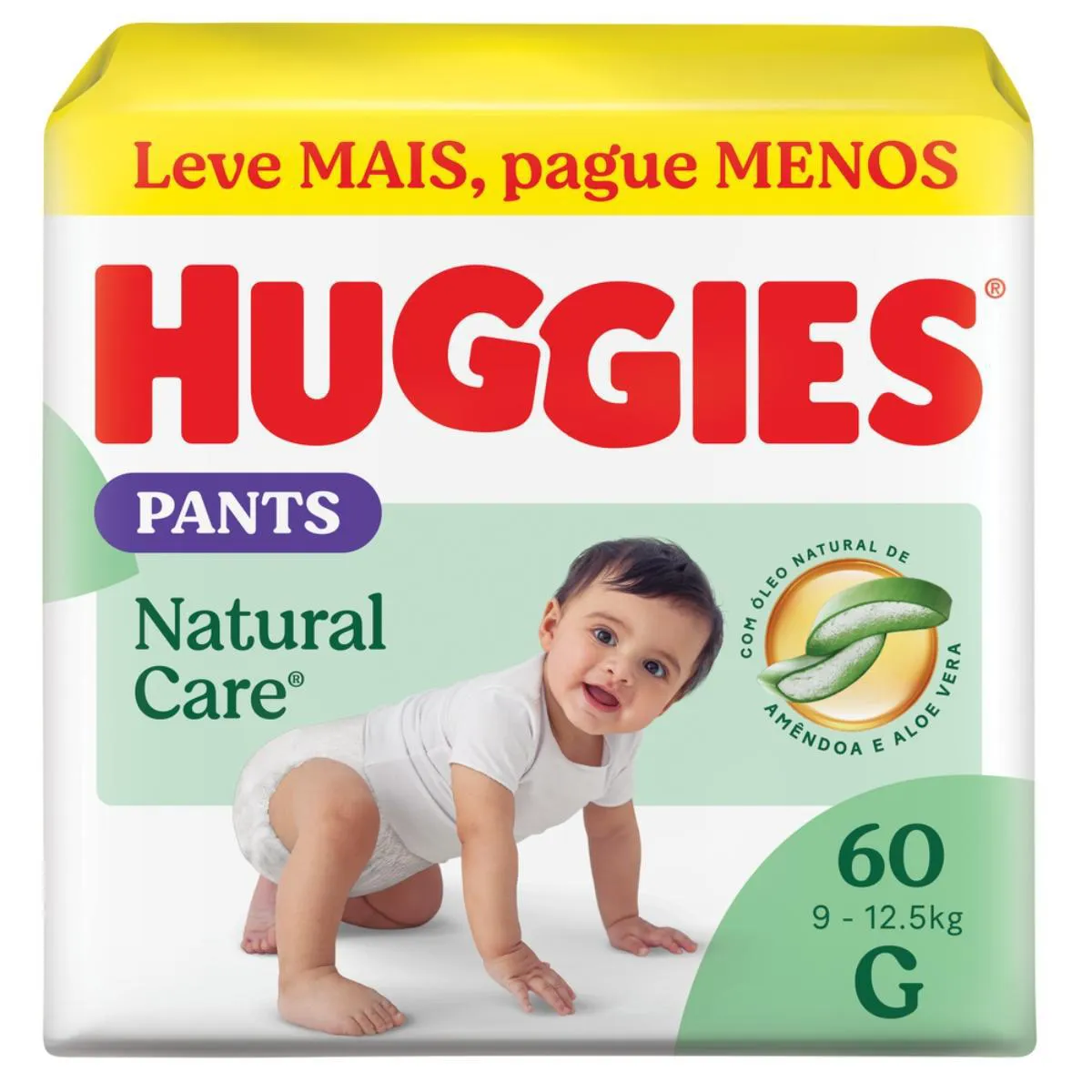 Fralda Calça Huggies Natural Care Roupinha Disney Baby G 60 unidades 