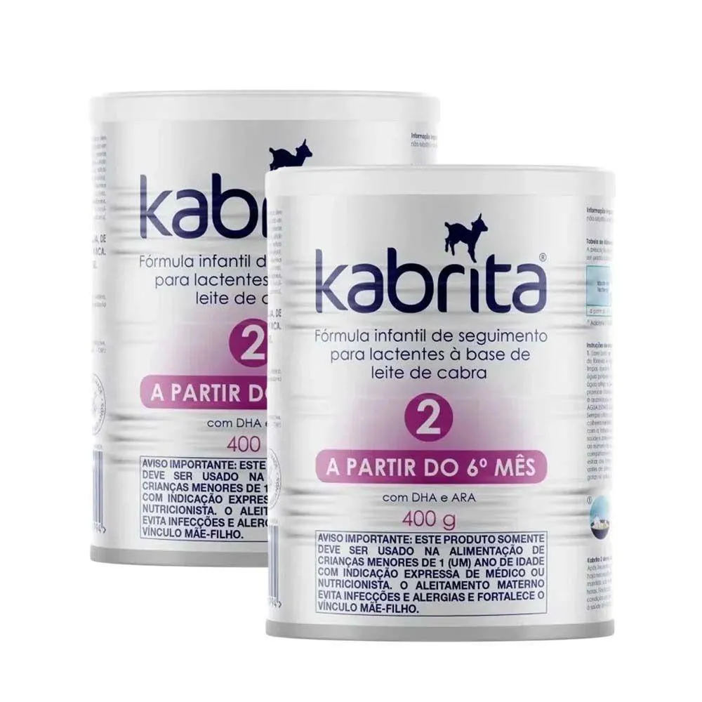 KIT 2 FóRMULAS INFANTIL KABRITA 2 400G