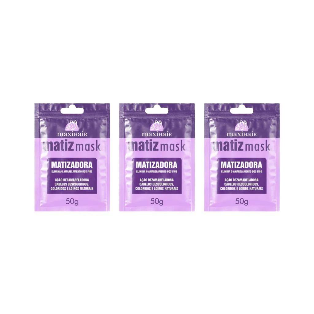 SACHE MAXIHAIR 50G MATIZADORA - KIT C/ 3UN