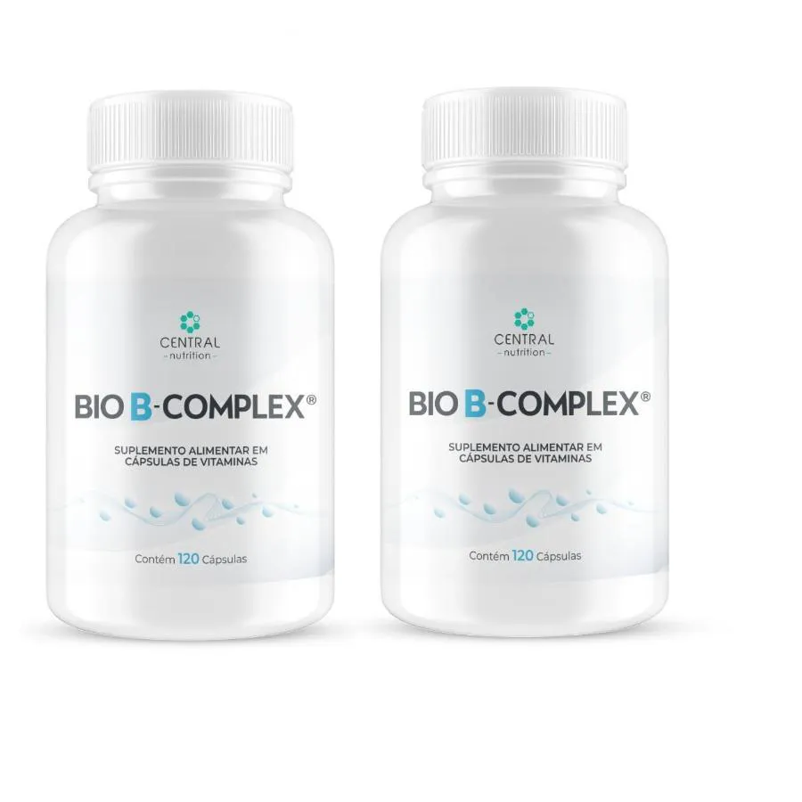 KIT COM 2 VITAMINA BIO B COMPLEX 120 CáPSULAS - CENTRAL NUTRITION