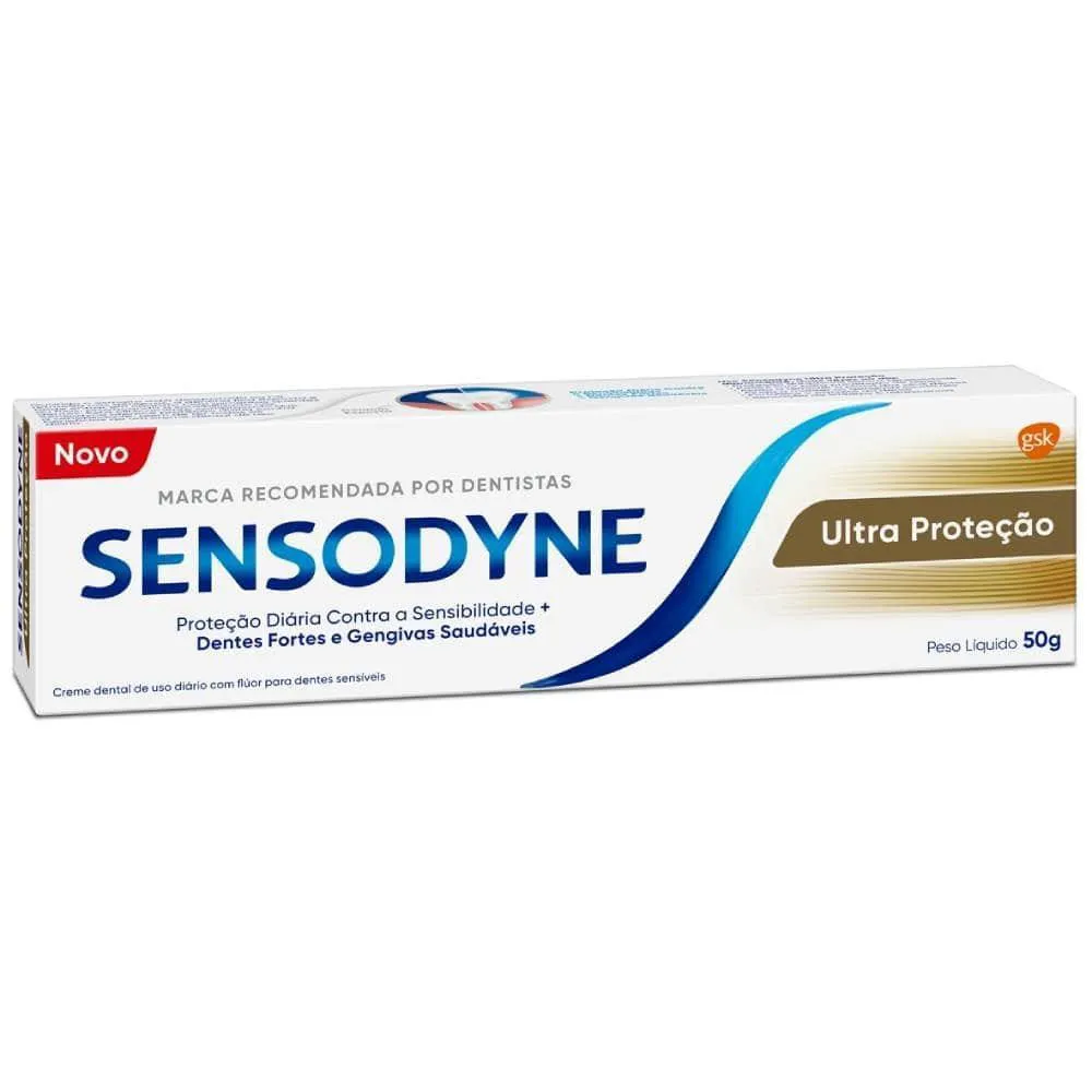 CREME DENTAL SENSODYNE ULTRA PROTEçãO 50G