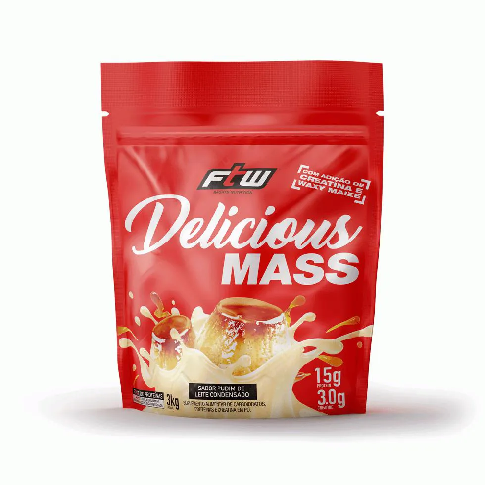 DELICIOUS MASS (3KG) - SABOR: PUDIM DE LEITE CONDENSADO
