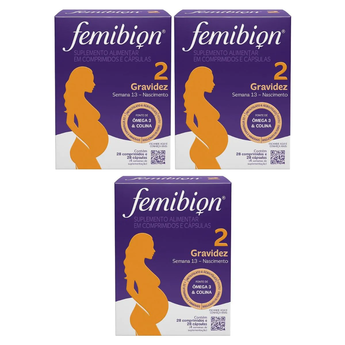 3 UN FEMIBION 2 PARA GESTANTES 28 COMPRIMIDOS + 28 CáPSULAS
