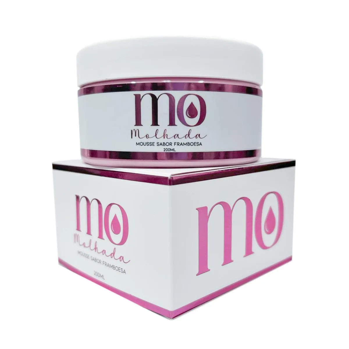 MOUSSE CREME HIDRATANTE CORPORAL DE FRAMBOESA PELE AVELUDADA PERFUMADA E MACIA 200ML