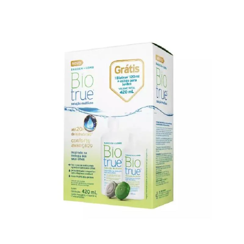 BIOTRUE SOLUçãO MULTIUSO 300+120ML