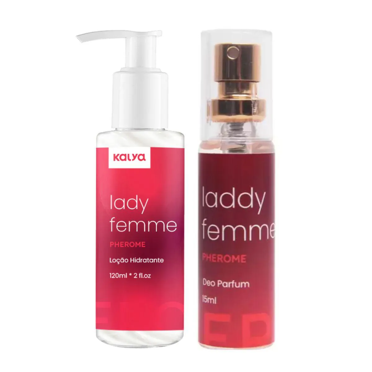 KIT LOçãO CORPORAL E PERFUME PHEROME LADY FEMME - KALYA