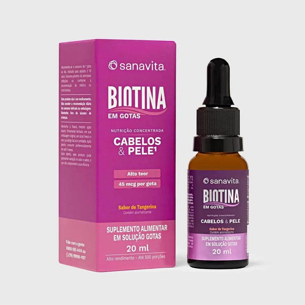BIOTINA EM GOTAS FRASCO. 20ML