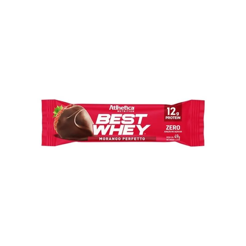 BEST WHEY BAR (62G) - SABOR: MORANGO PERFEITO (49G)