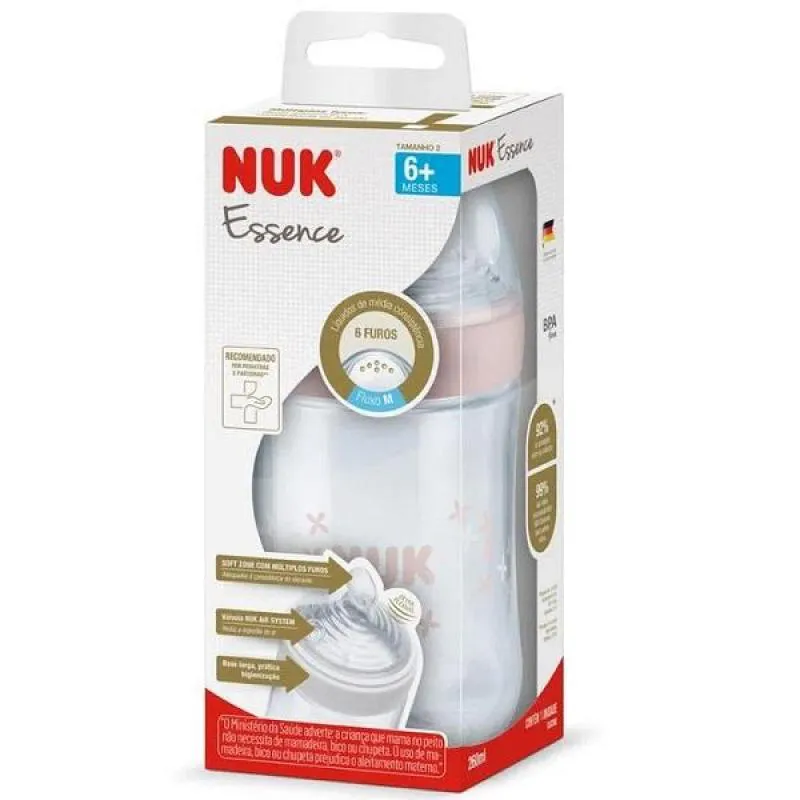 MAMADEIRA ESSENCE 260ML S2 6+ MESES GIRL NUK PA7064-2G
