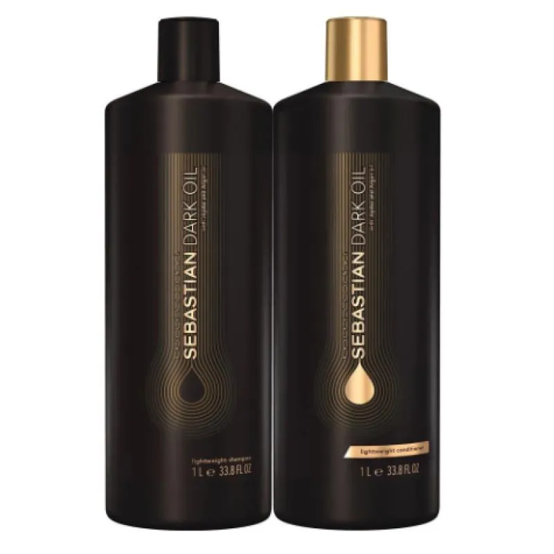 KIT SEBASTIAN DARK OIL SHAMPOO E CONDICIONADOR 1L