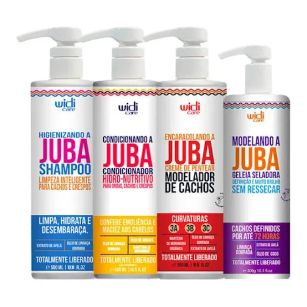 KIT WIDI CARE JUBA QUARTETO (4 PRODUTOS)
