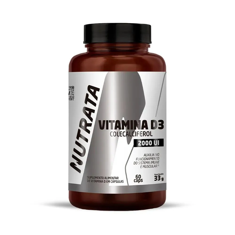 VITAMINA D3 - 60 CáPSULAS - NUTRATA