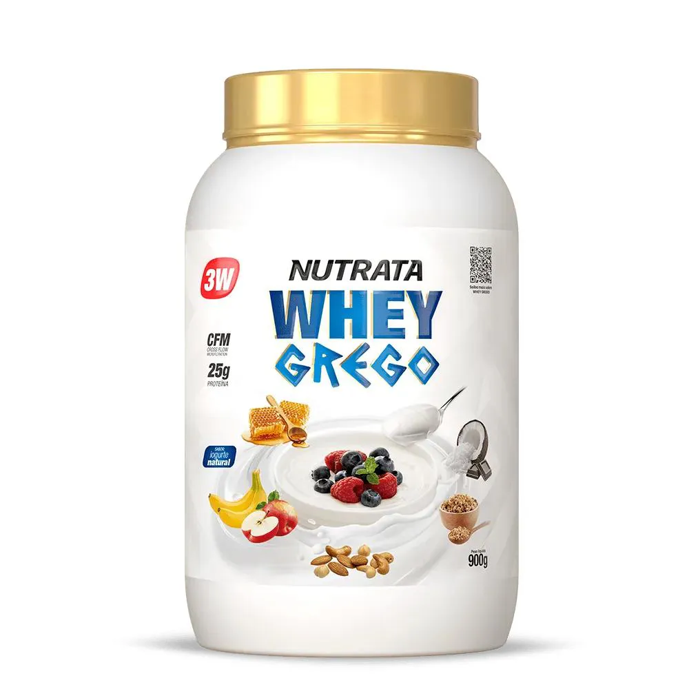 WHEY GREGO 3W - SABOR IOGURTE NATURAL - 900G - NUTRATA
