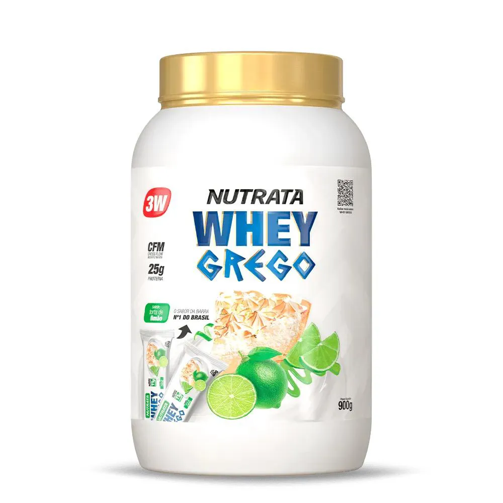 WHEY GREGO 3W - SABOR TORTA DE LIMãO - 900G - NUTRATA