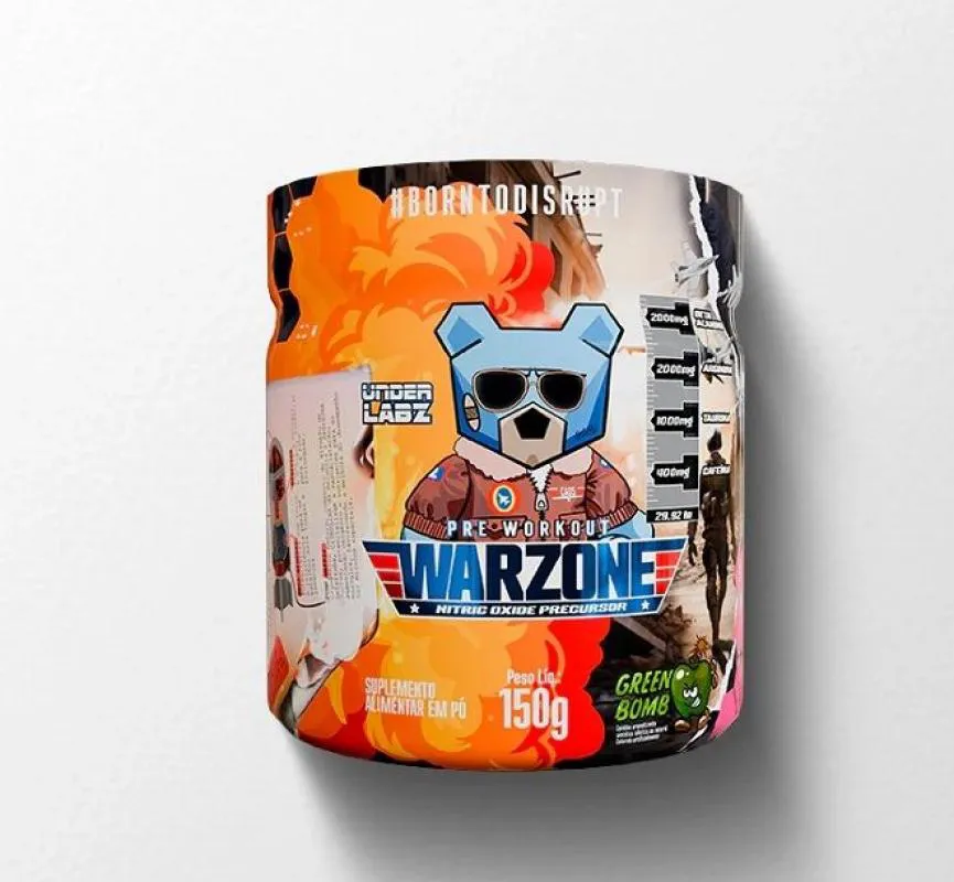 WARZONE PRE WORKOUT (150G) - SABOR: GREEN BOMB